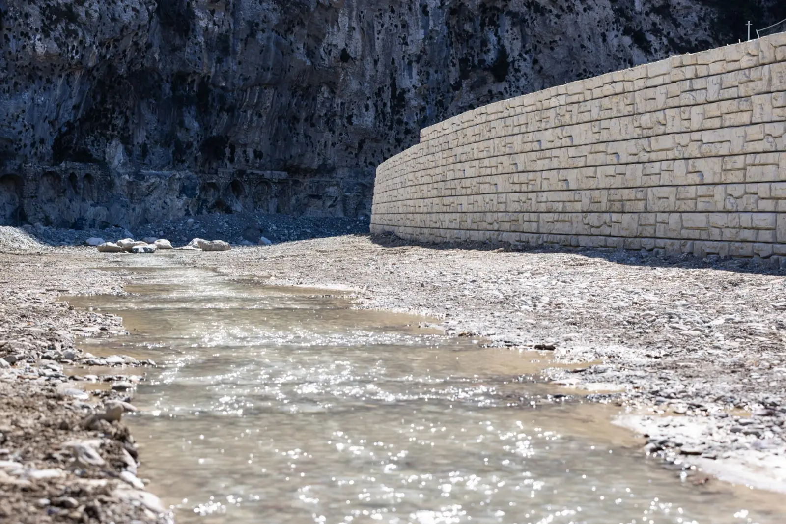 Vue d'ensemble de l'ouvrage Redi-Rock