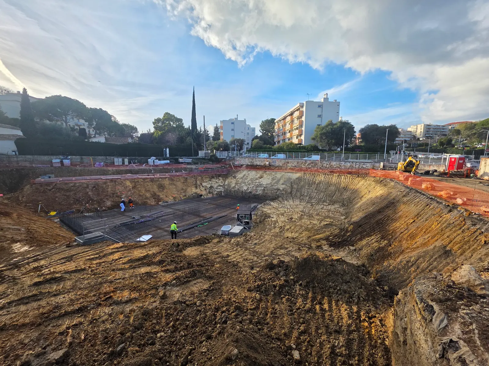Continuité de terrassement pleine masse